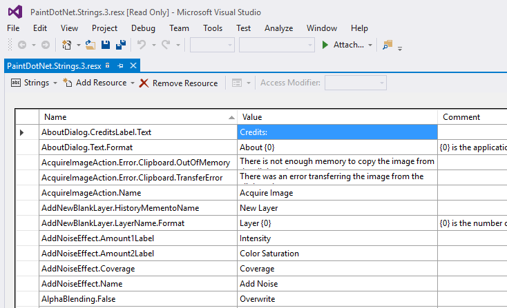 PaintDotNet.Strings.3.resx in Visual Studio